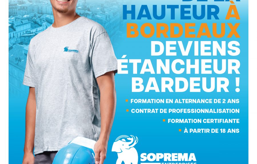 Prends de la hauteur, deviens étancheur-bardeur à Bordeaux !