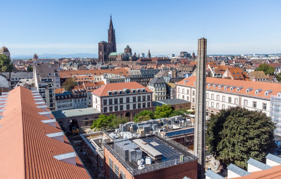 SOPREMA Entreprises végétalise les toitures-terrasses de deux bâtiments historiques du centre-ville de Strasbourg