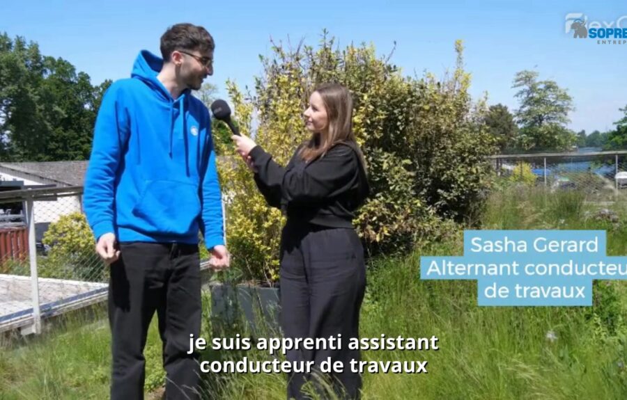 VIDEO : découvrez le témoignage inspirant de Sasha, apprenti conducteur de travaux SOPRASSISTANCE